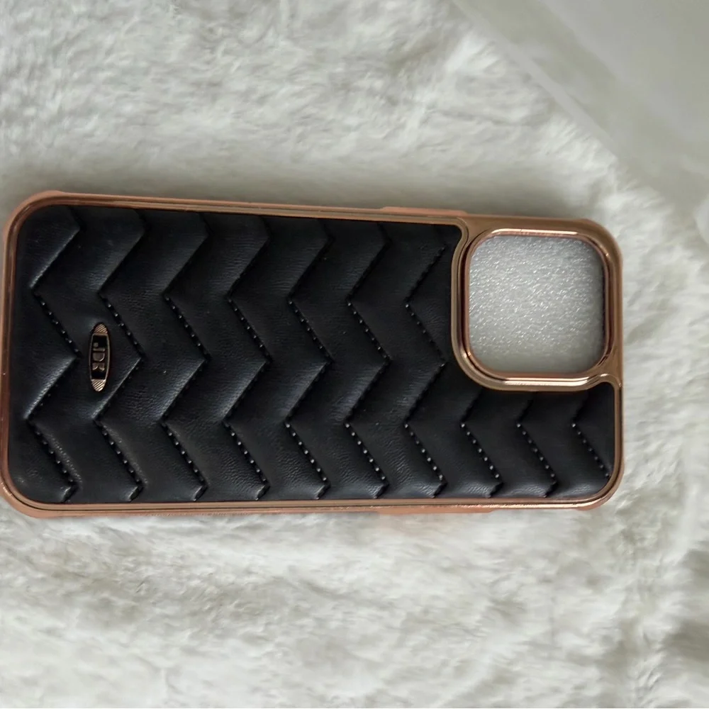 Luxurious Black and Gold Phone  case 14 pro max size